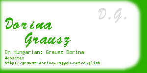 dorina grausz business card